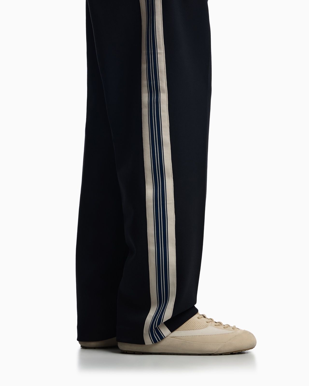 ASV JERSEY TROUSERS WITH ELASTICATED WAIST AND CONTRASTING BANDS - 5