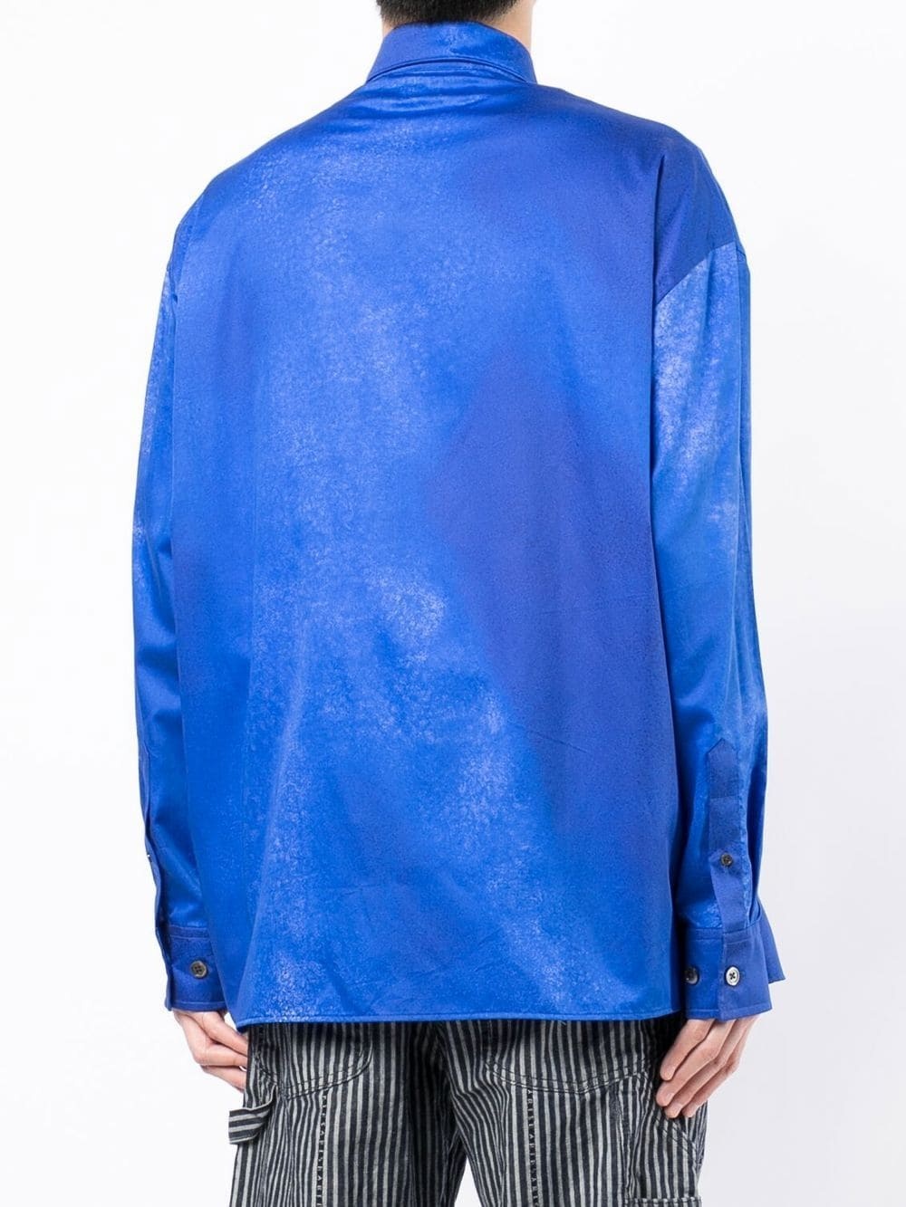 spray-effect satin shirt - 4