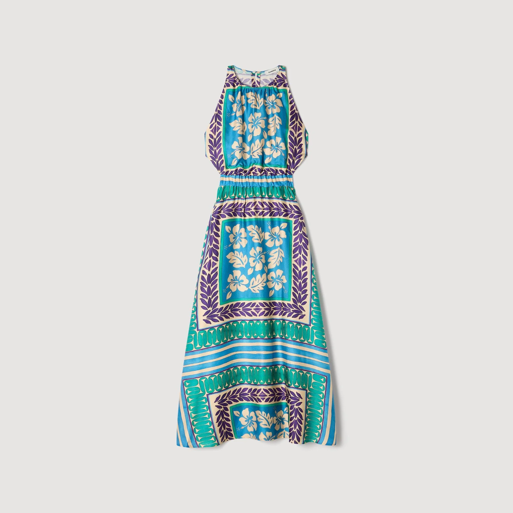 FLORAL PRINT MAXI DRESS - 1