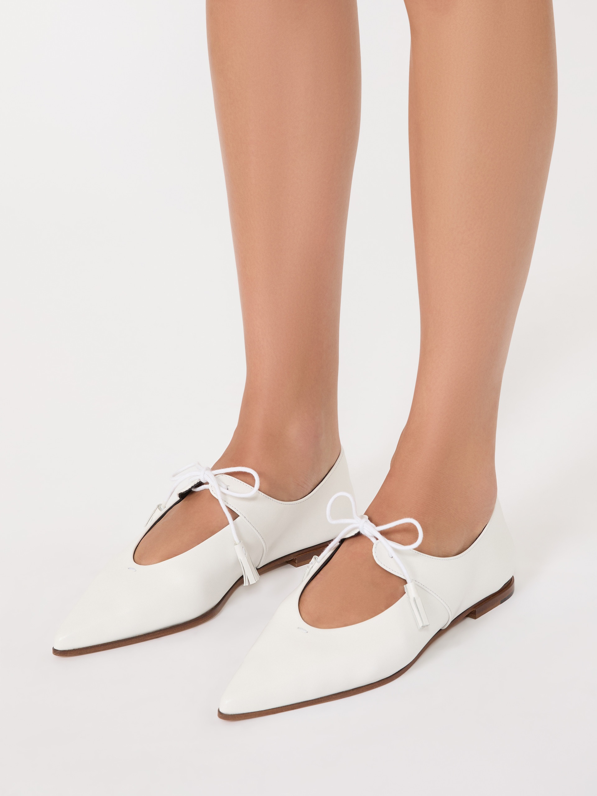 LACEUP Smooth leather ballet flats - 6