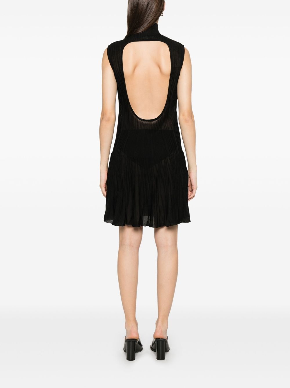 ribbed mini dress - 4