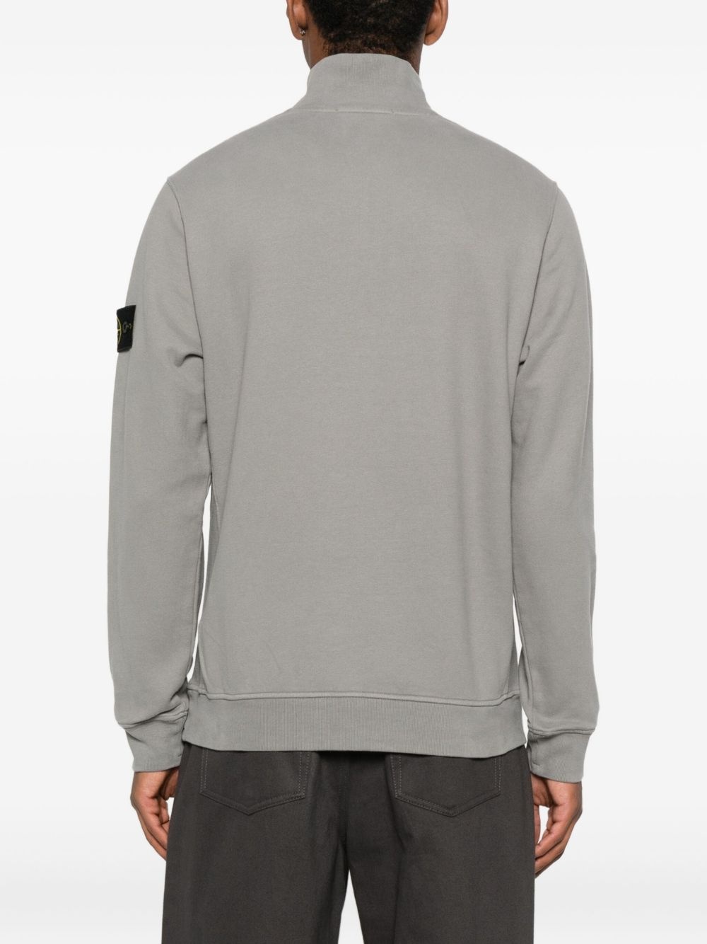 brushed-finish fleece sweatshirt - 4
