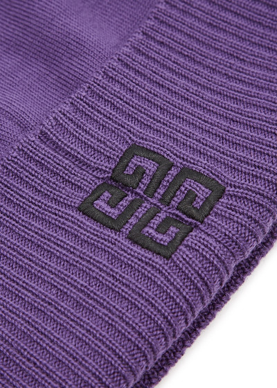 Givenchy Logo-embroidered wool beanie outlook