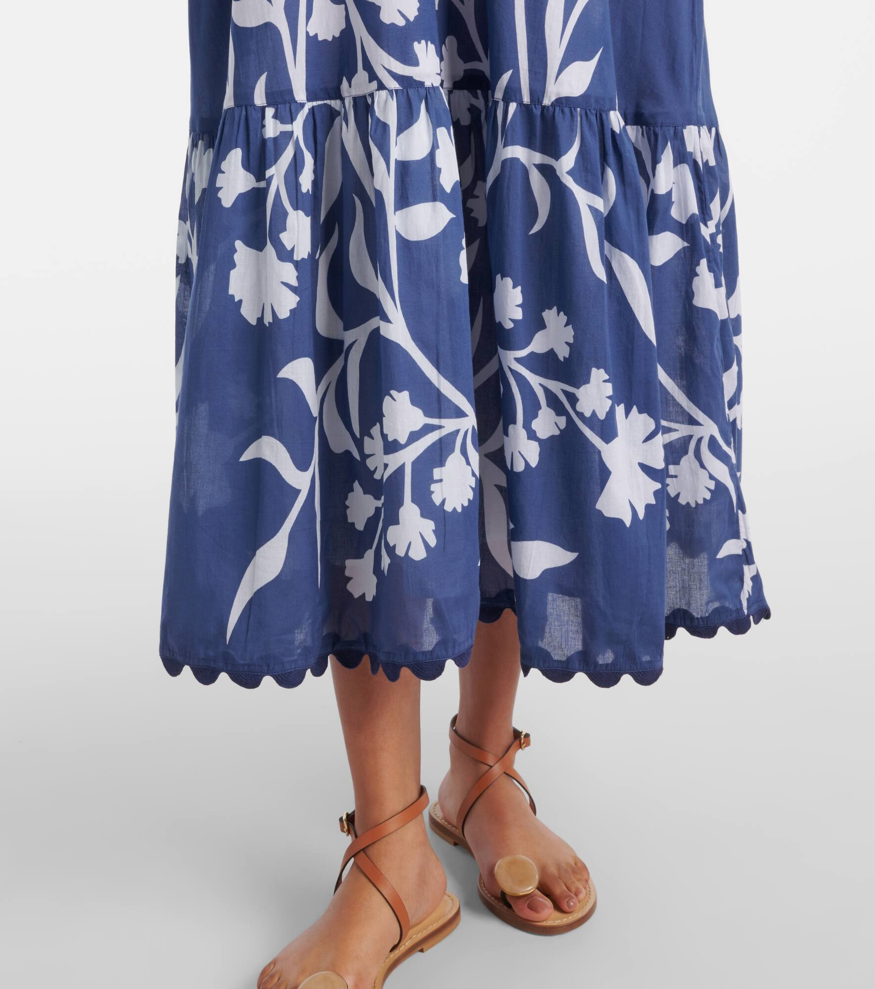 Printed cotton maxi dress - 5