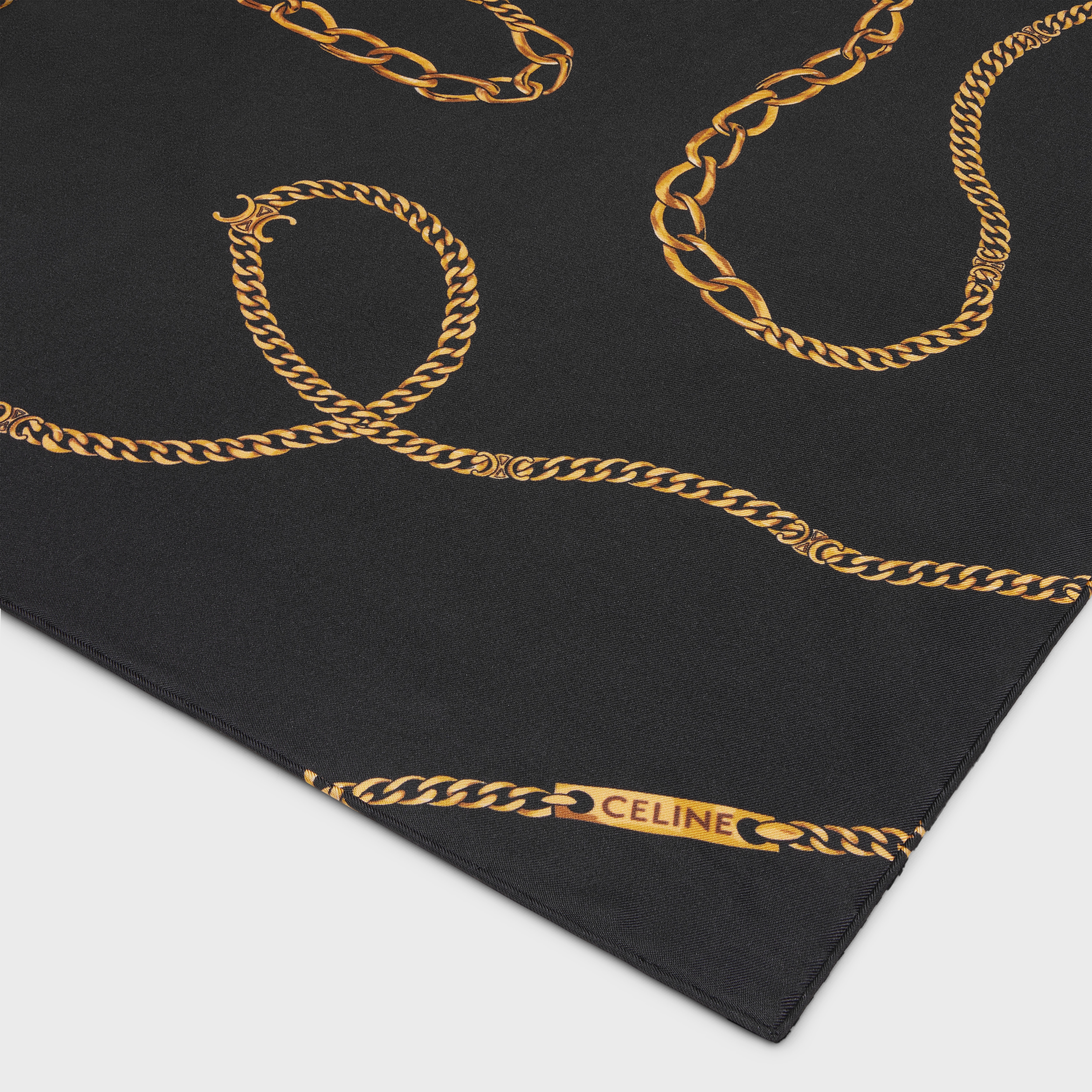 SQUARE IN CELINE CHAIN SILK TWILL - 2