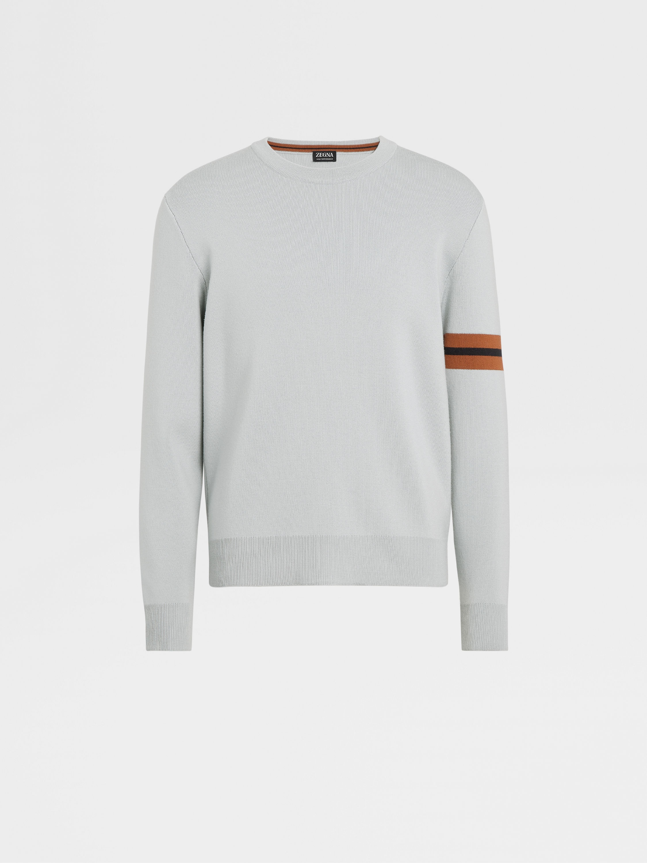 LIGHT GREY HIGH PERFORMANCE™ WOOL CREWNECK - 1