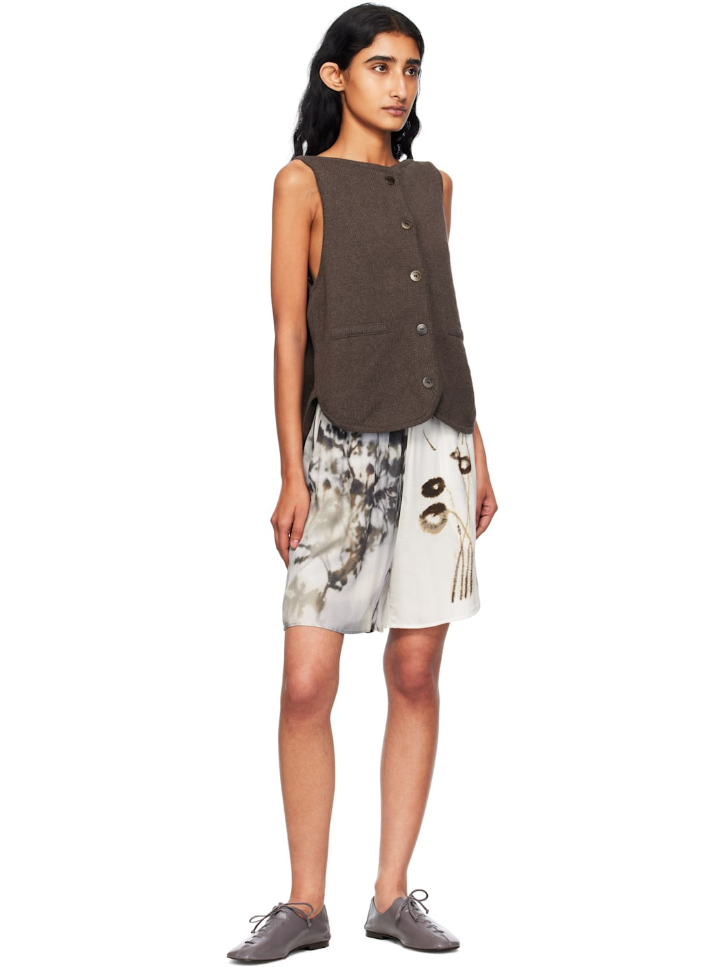 White Printed Shorts - 4