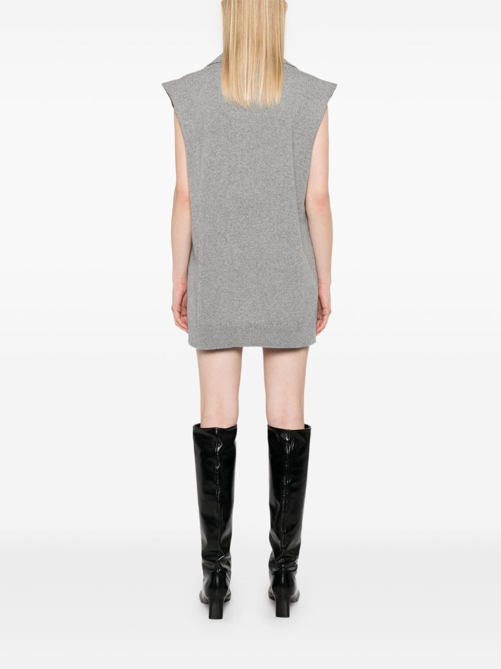 sleeveless mini dress - 4