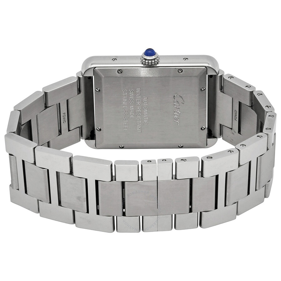 Pre-owned Pre-owned Cartier Tank Solo XL Automatic Silver Dial Men's Watch W5200028 - 3