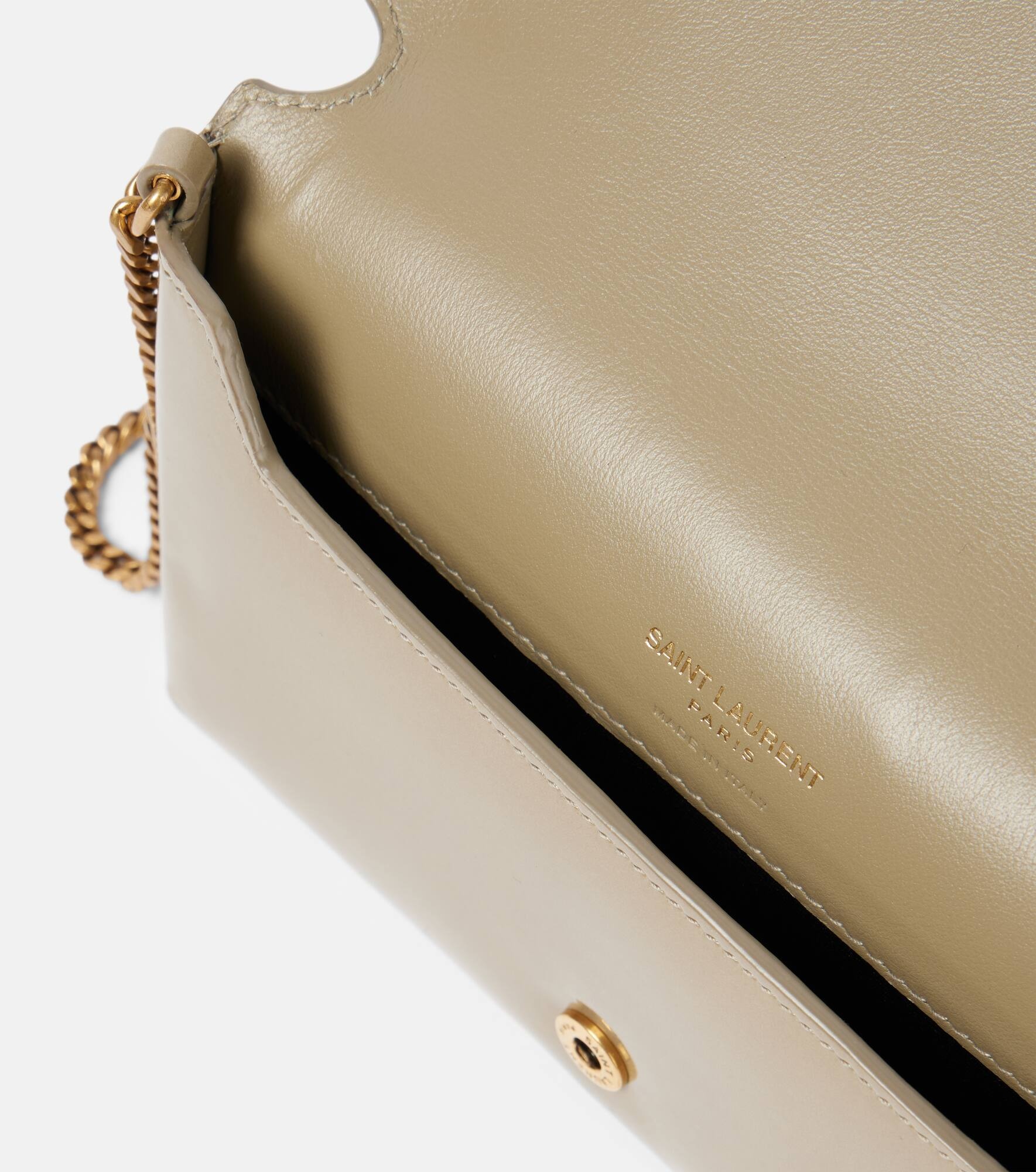 Cassandre leather wallet on chain - 3