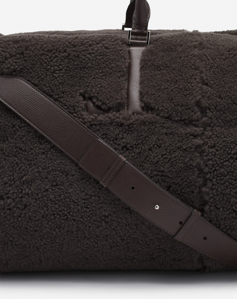 LANVIN X FUTURE SHEARLING TRAVEL BAG 5