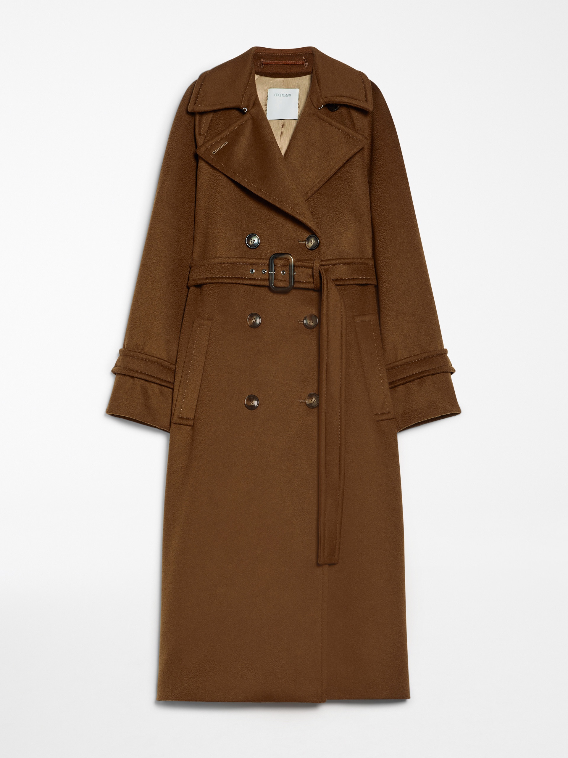LEANDRO Double-breasted pure wool coat - 1