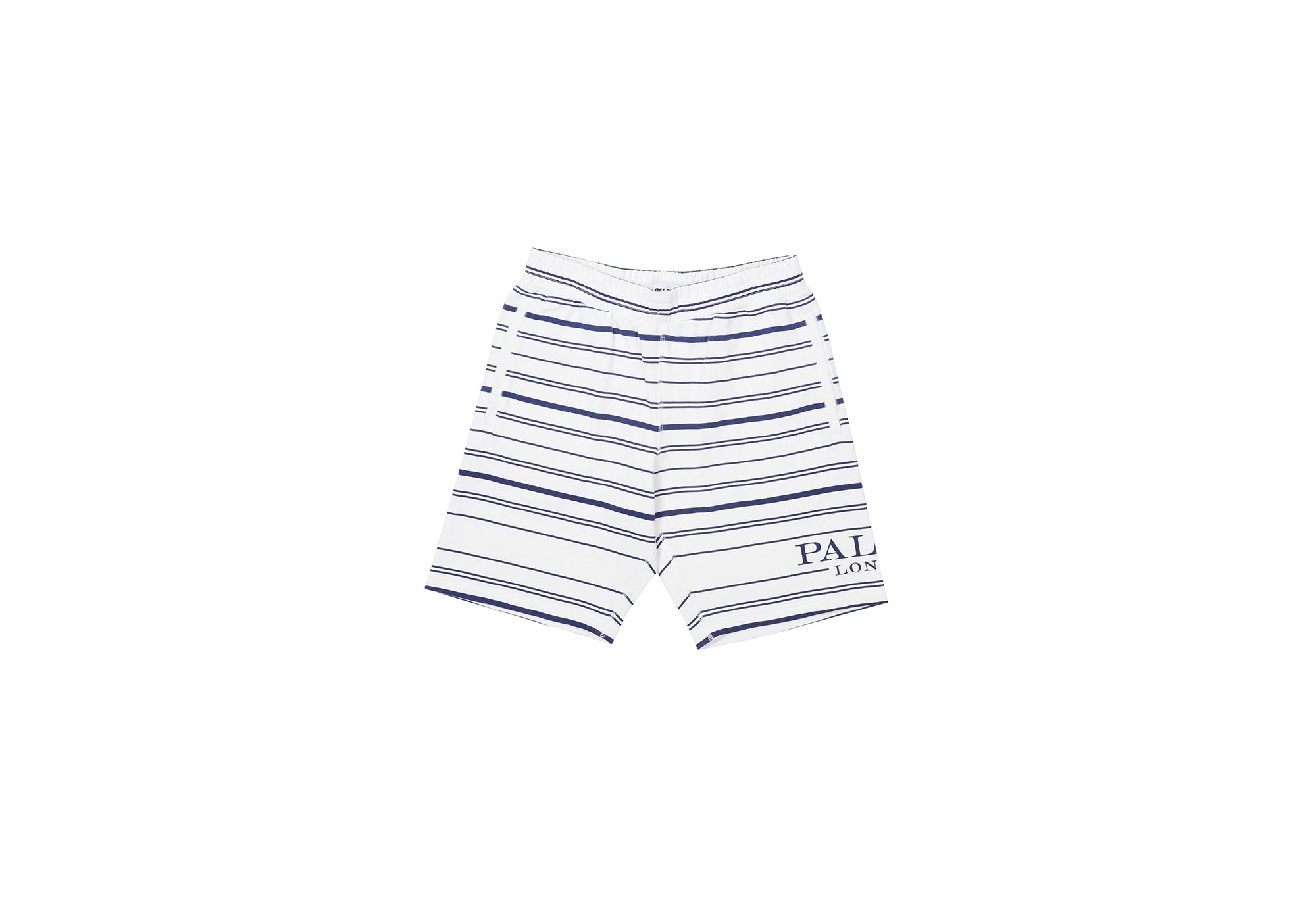 PRINTED STRIPE SHORTS WHITE - 1