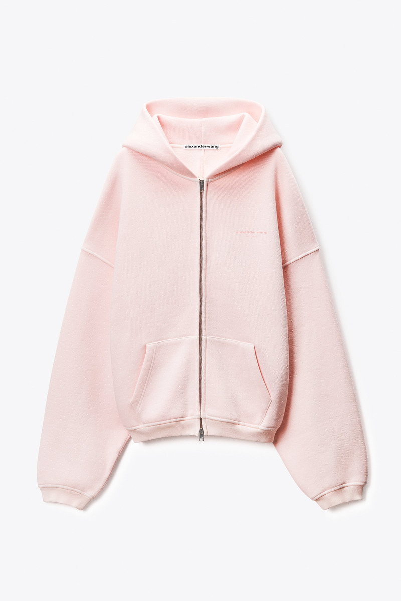 Crystal Terry Zip Hoodie 1