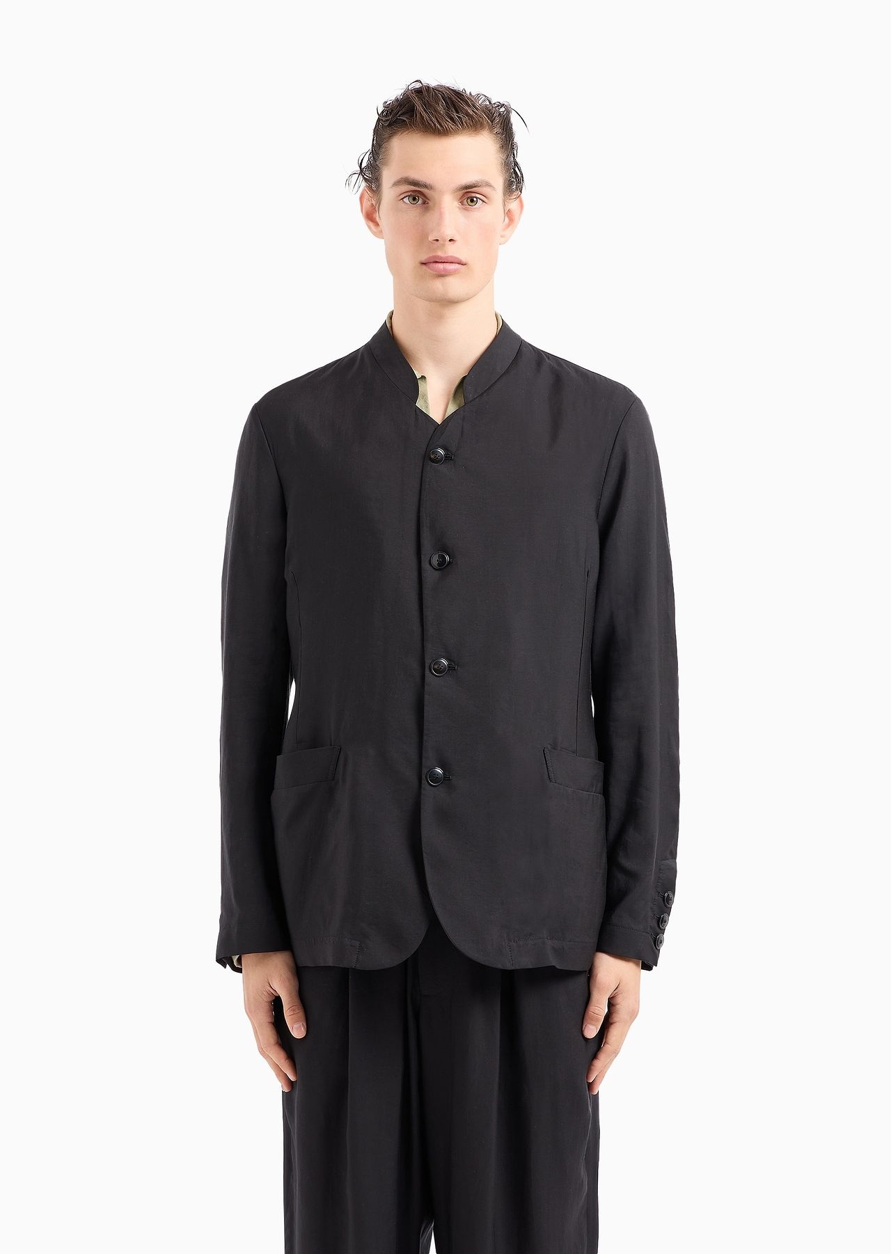 ASV single-breasted jacket in Lyocell and silk canvas - 2