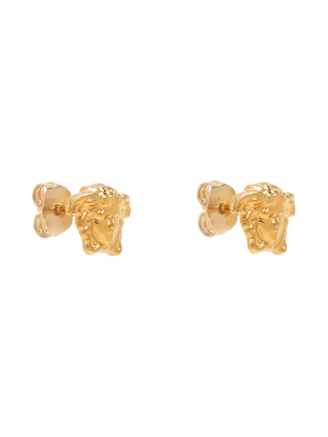 Gold Small Medusa Stud Earrings - 2