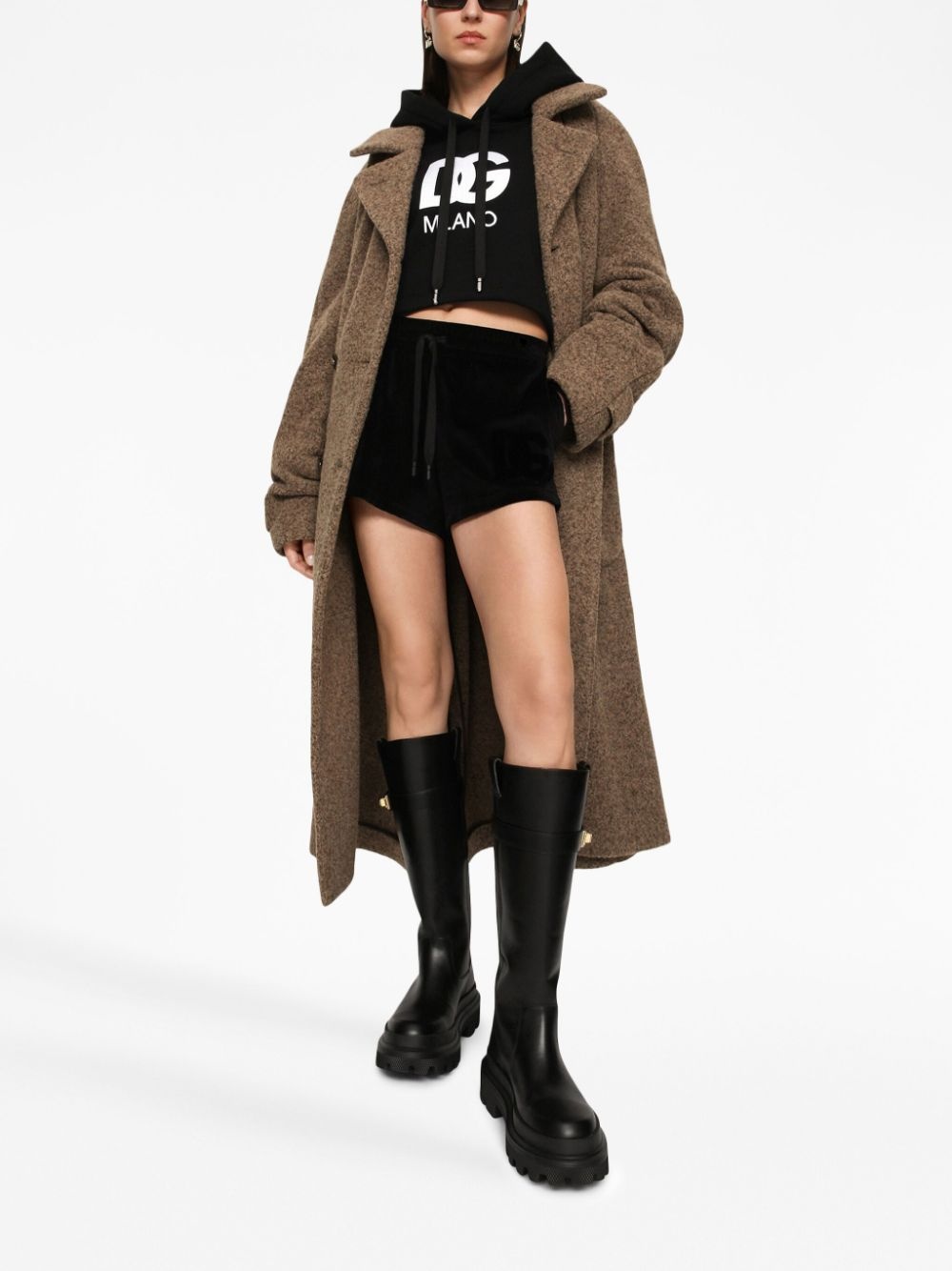 drawstring-fastening waist shorts - 2