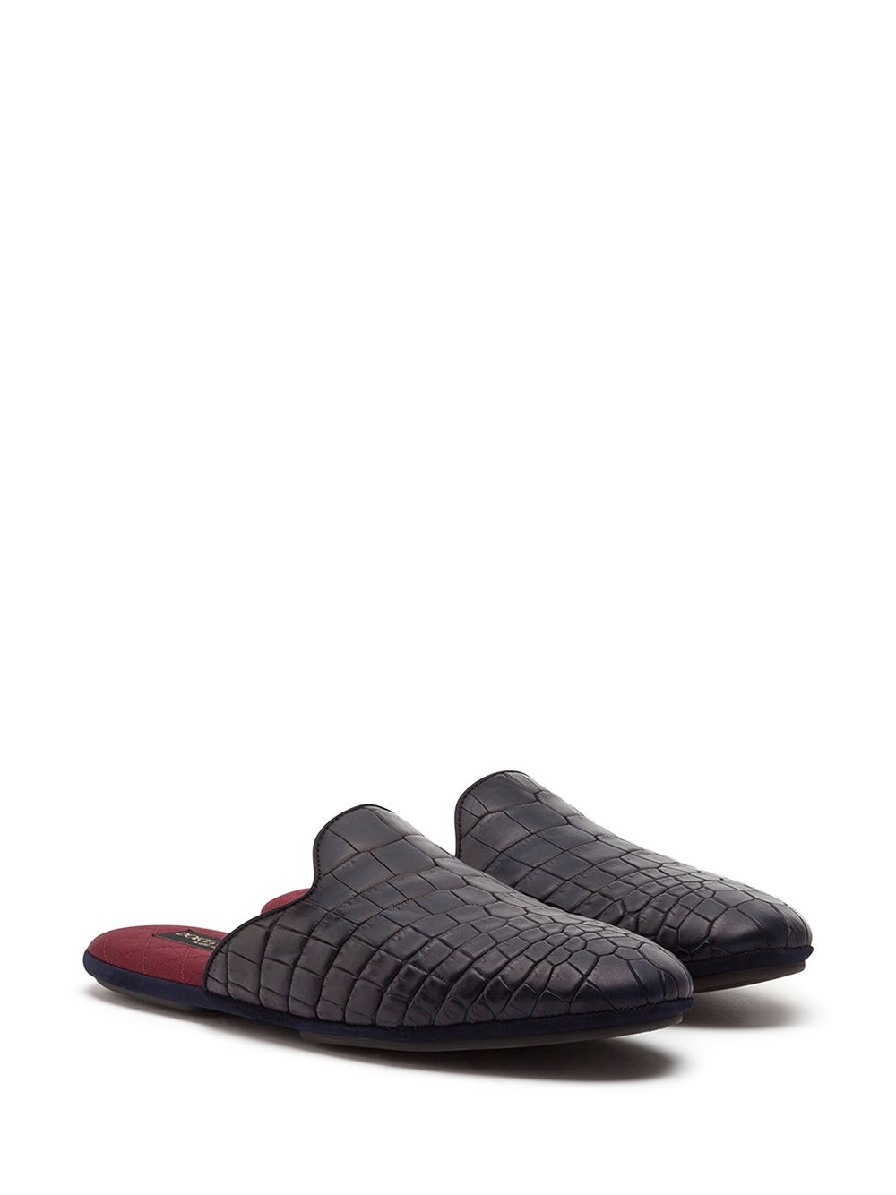 croc-effect slippers - 2