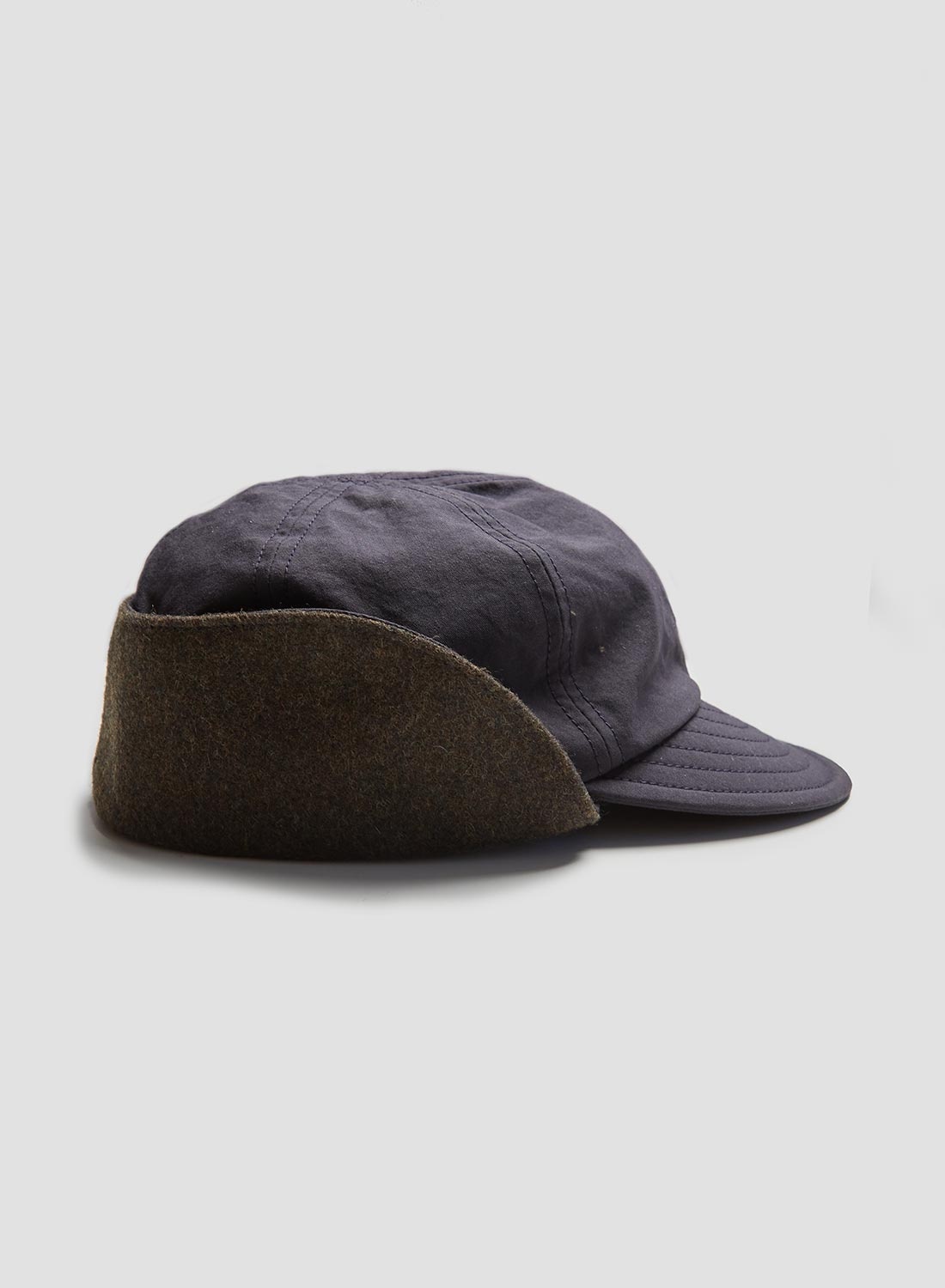 Army Mountain Cap in Dark Navy - 3
