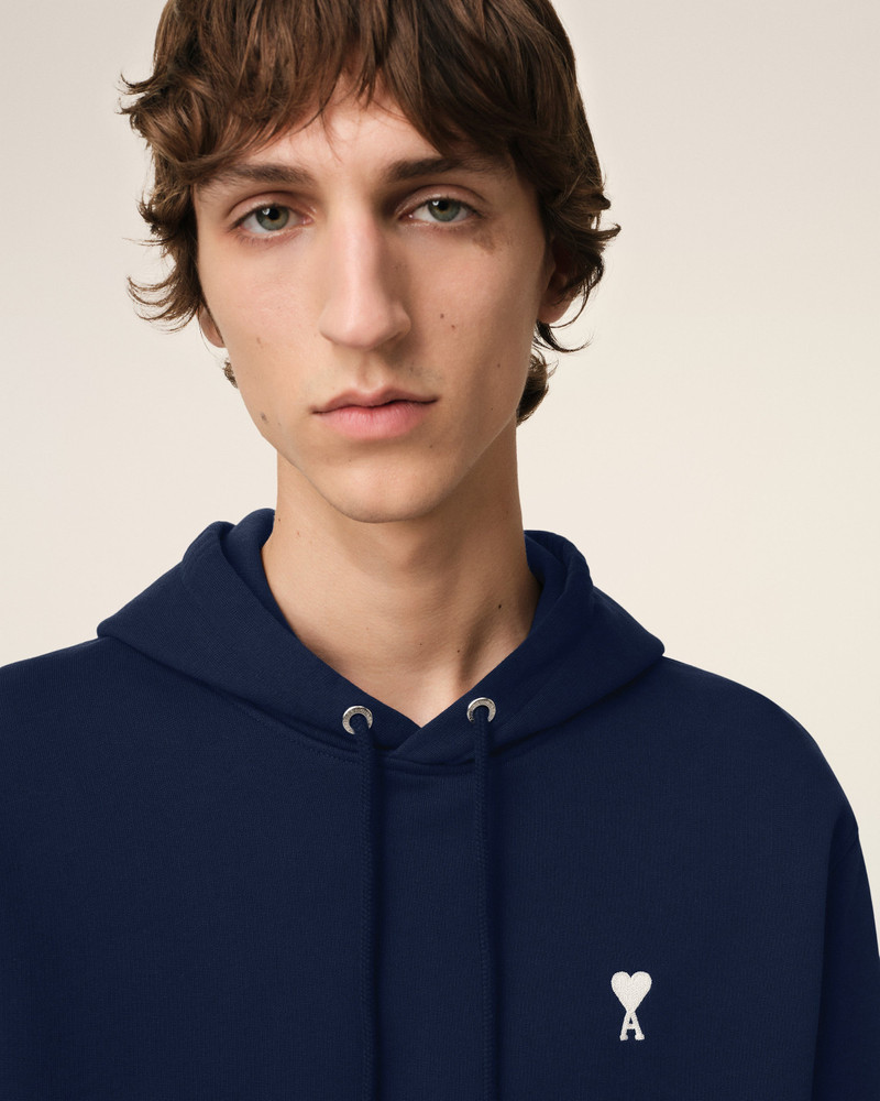 NAVY COTTON AMI DE COEUR HOODIE 4
