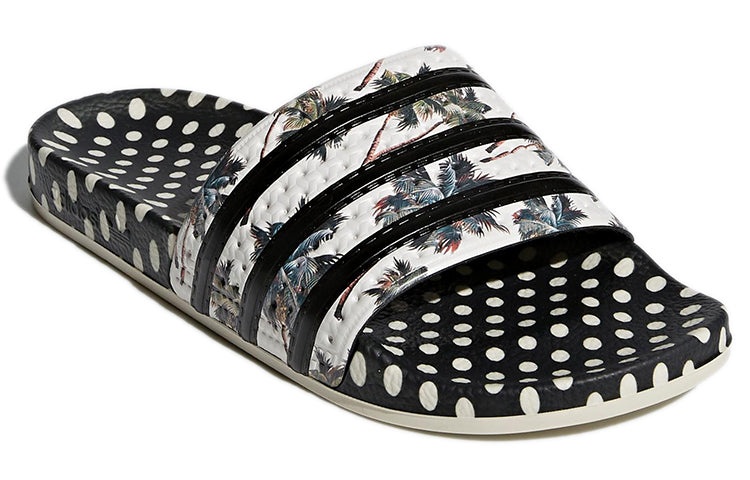 (WMNS) adidas Adilette Slide 'Black White Silver' CM8224 - 3