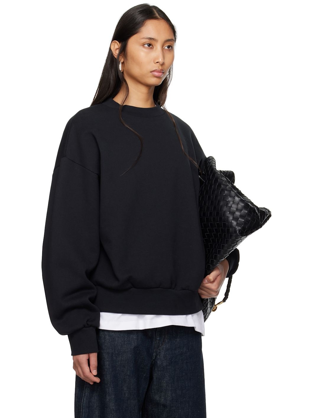 Black Classic Crewneck Sweatshirt - 2