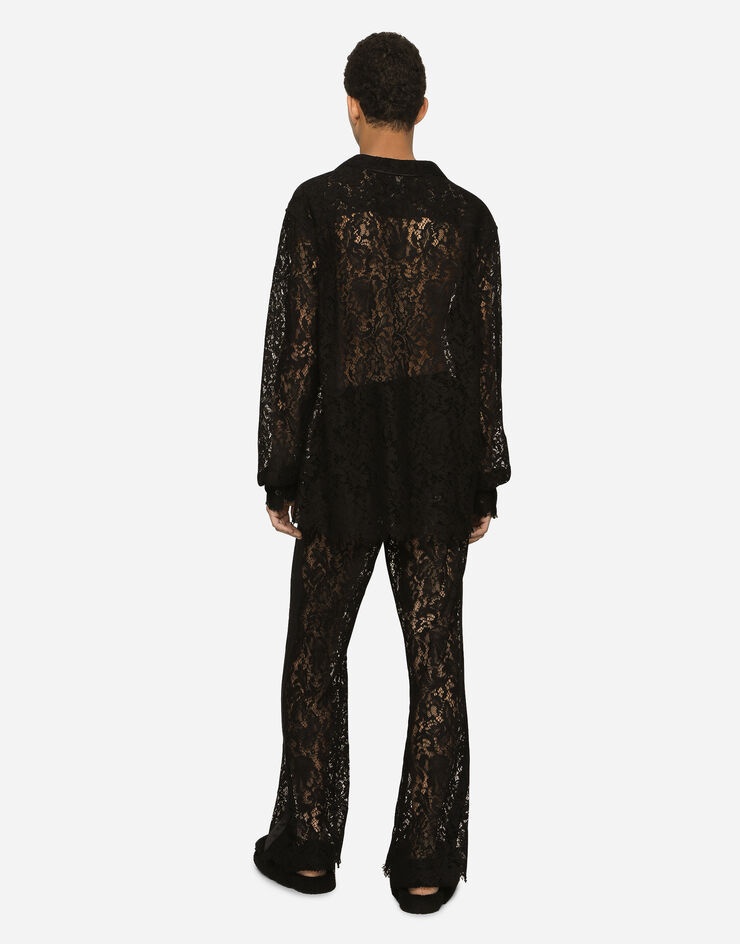 Cordonetto lace jogging pants - 3