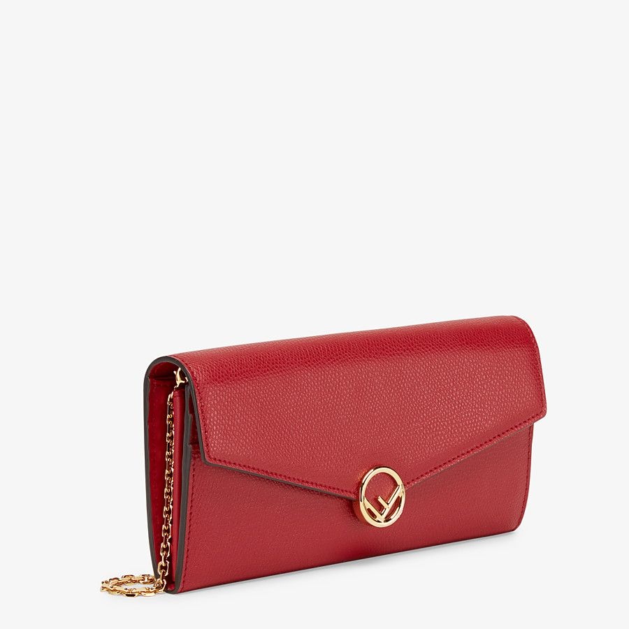 Red leather wallet - 2