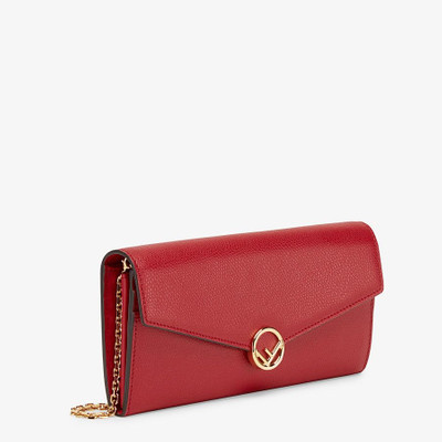 FENDI Red leather wallet outlook