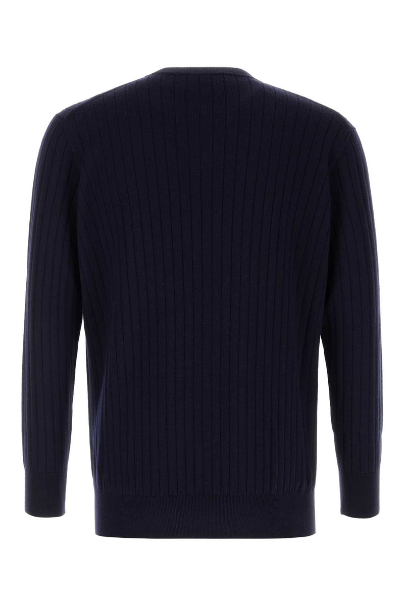 Bottega Veneta Dark Blue Wool Sweater Abyss Exterior: Maglieria outlook