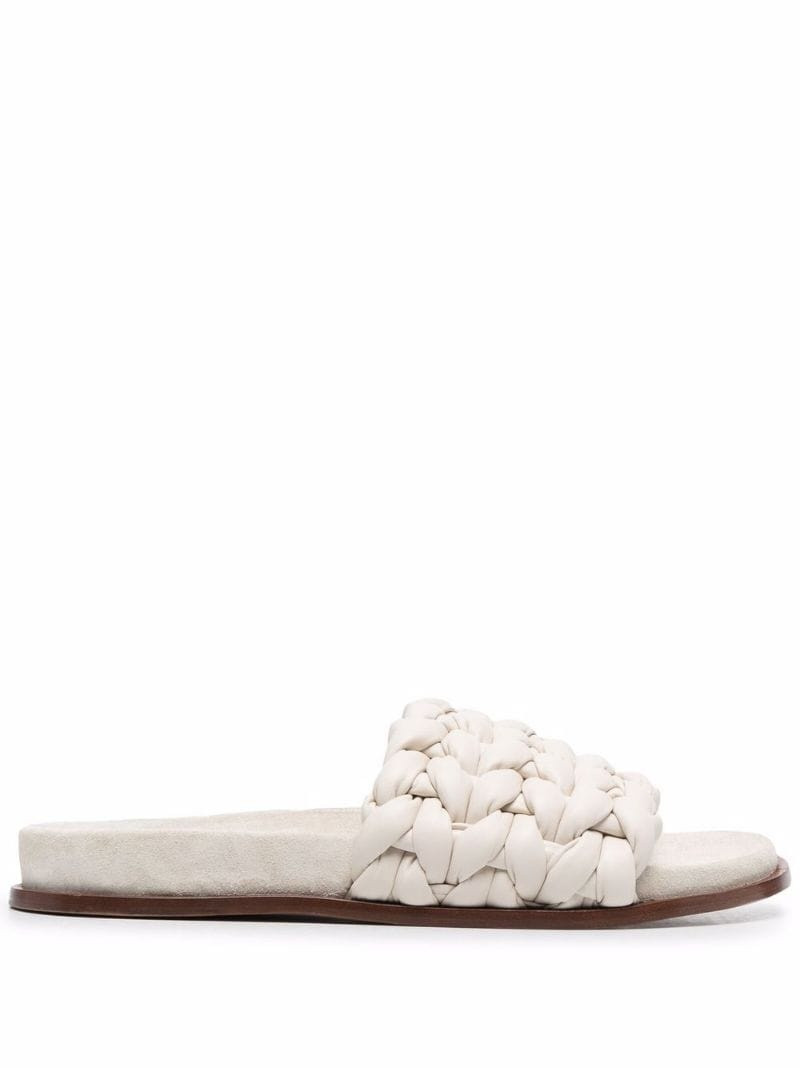 Chloé woven flat slides outlook