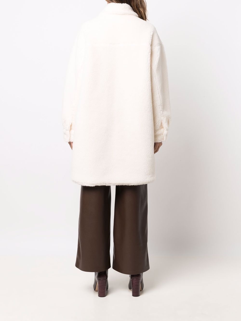 Sabi fleece shirt coat - 4