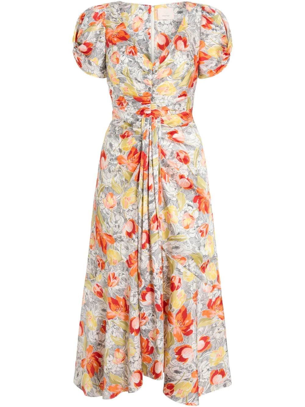 Walker floral-print midi dress - 1