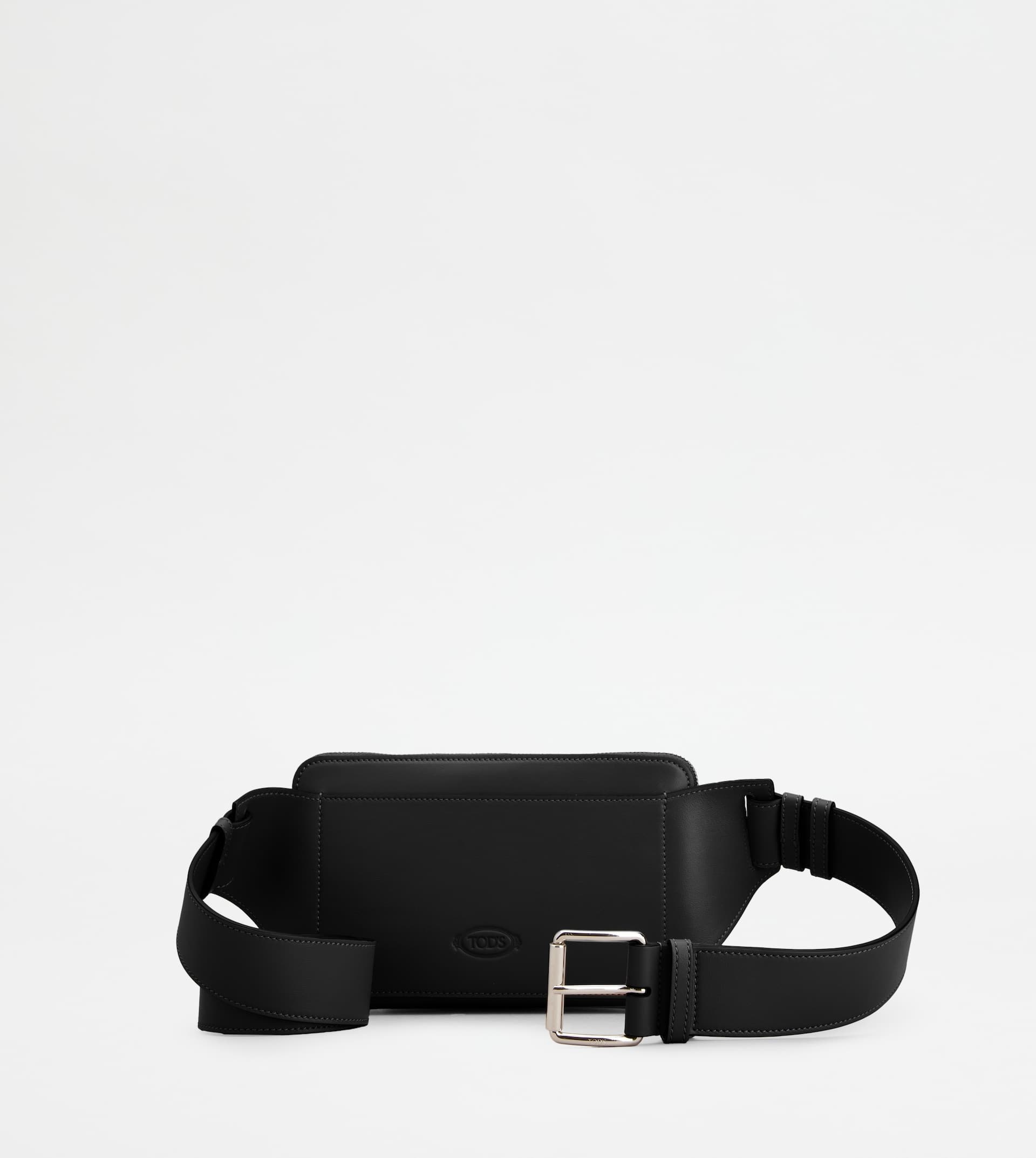 T TIMELESS BELT BAG IN LEATHER MINI - BLACK - 3