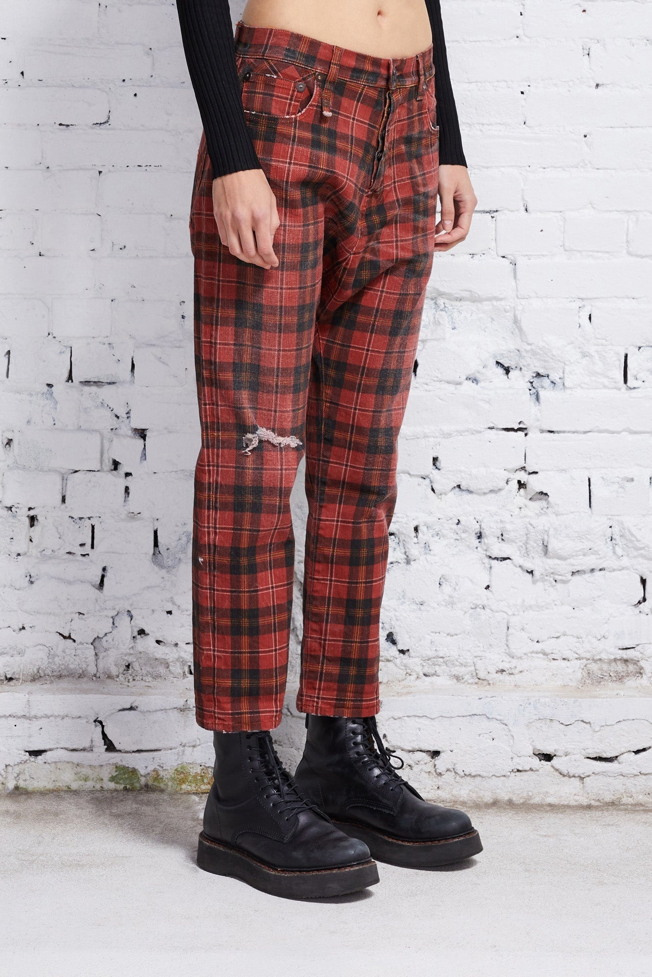TAILORED DROP - ASH RED PLAID - 3
