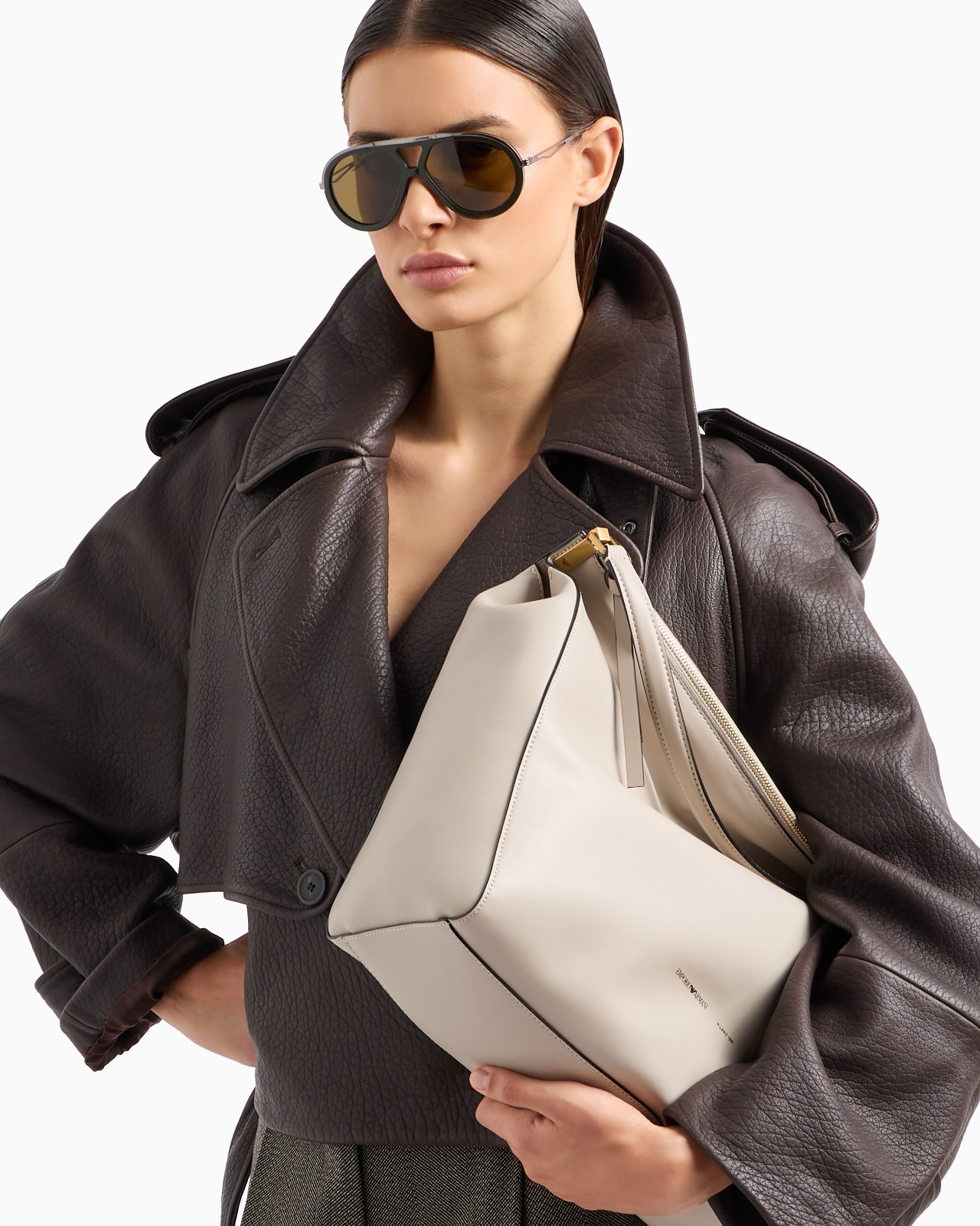 NATURAL-GRAIN NAPPA LAMBSKIN BIKER JACKET - 6