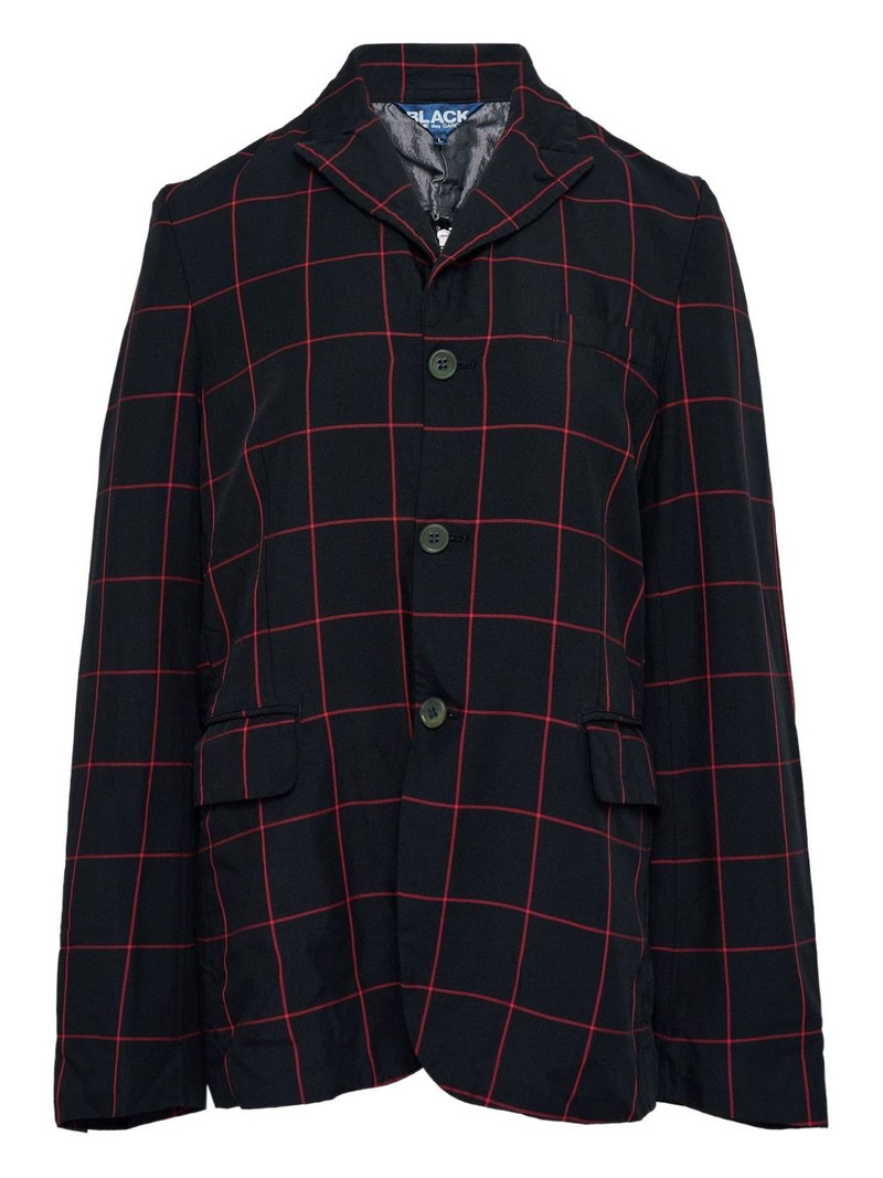check-pattern blazer 1