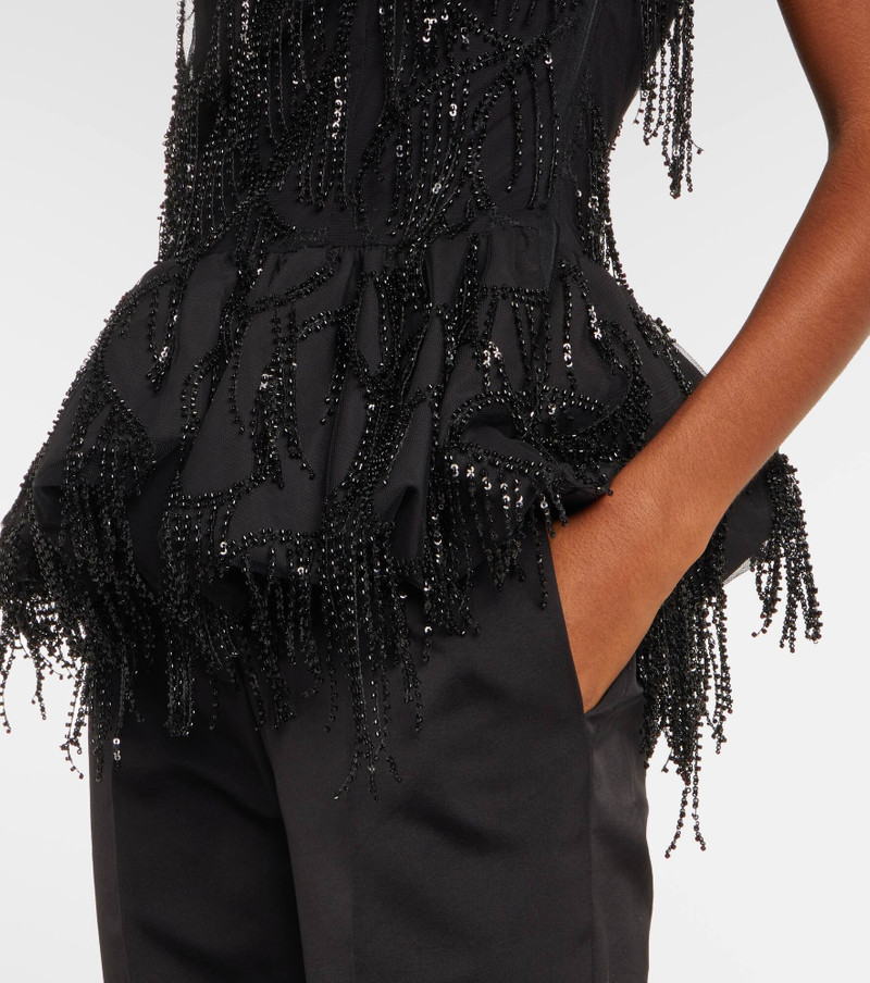Albertina sequined strapless top 5