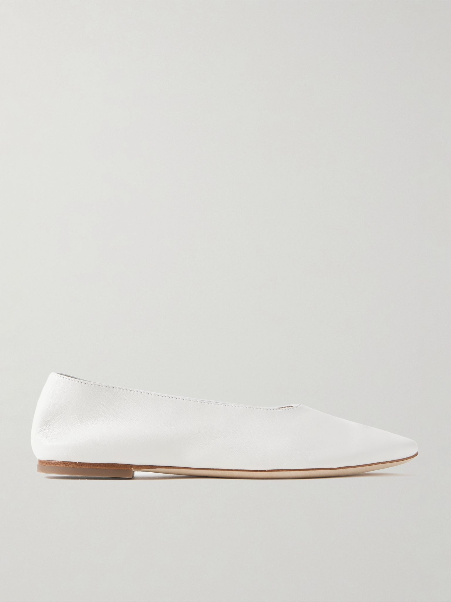 Alba leather ballet flats White - 1