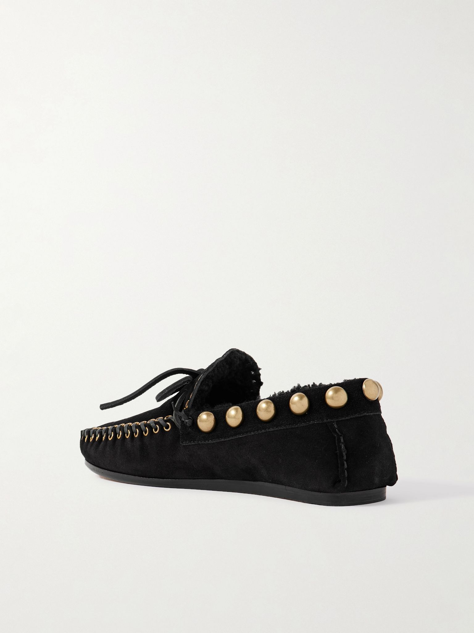 Fitza embellished suede loafers Black - 3