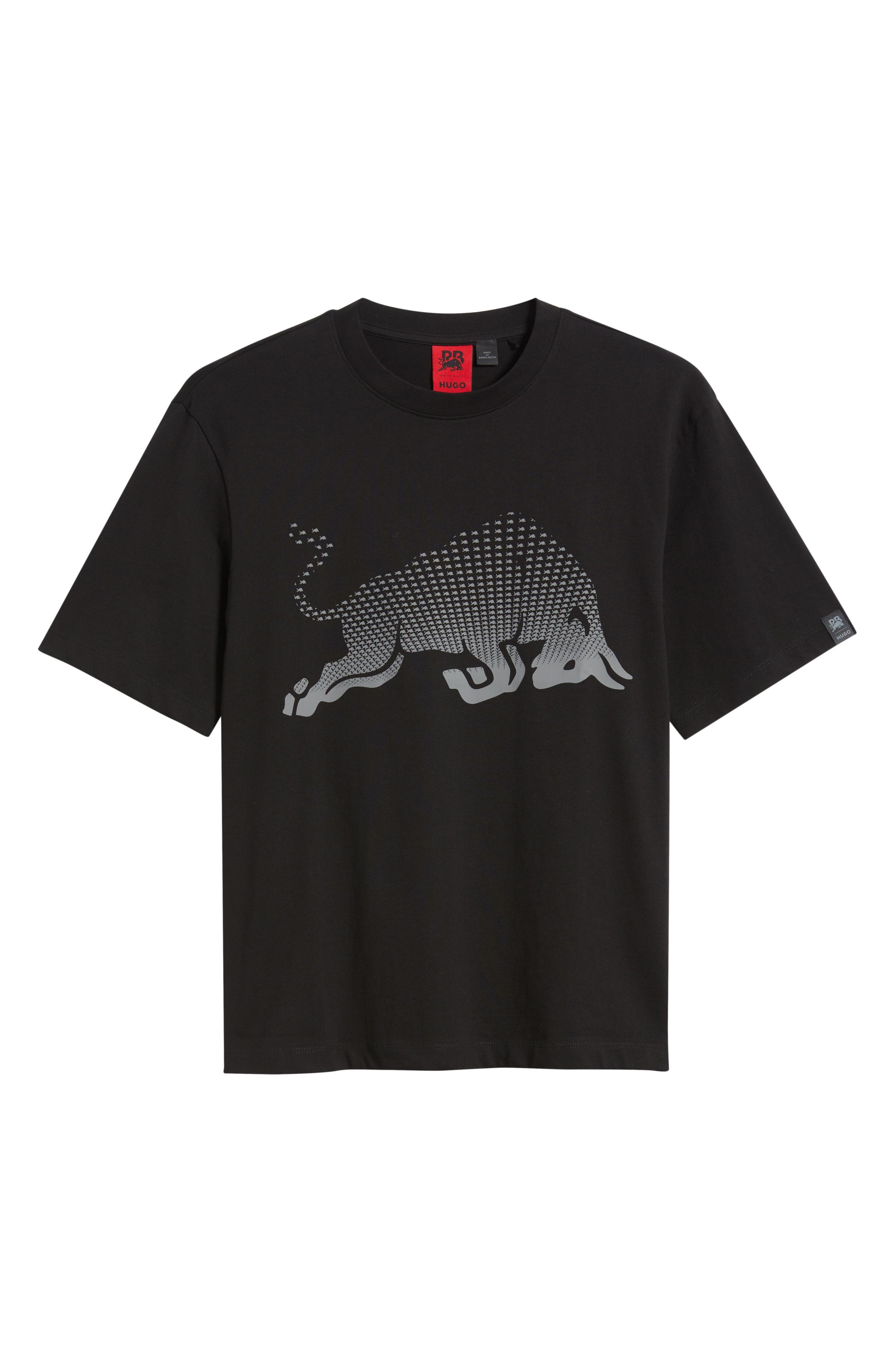 HUGO x RB Formula One™ Team Relaxed Fit Graphic T-Shirt in Black at Nordstrom - 5