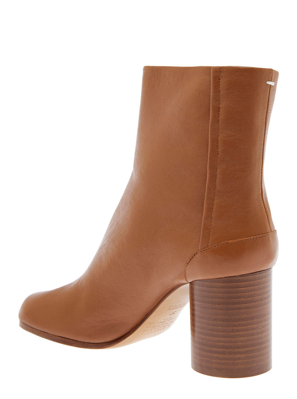 Maison Margiela Women 'Tabi' Brown High Heel Ankle Boots In Leather Woman - 3