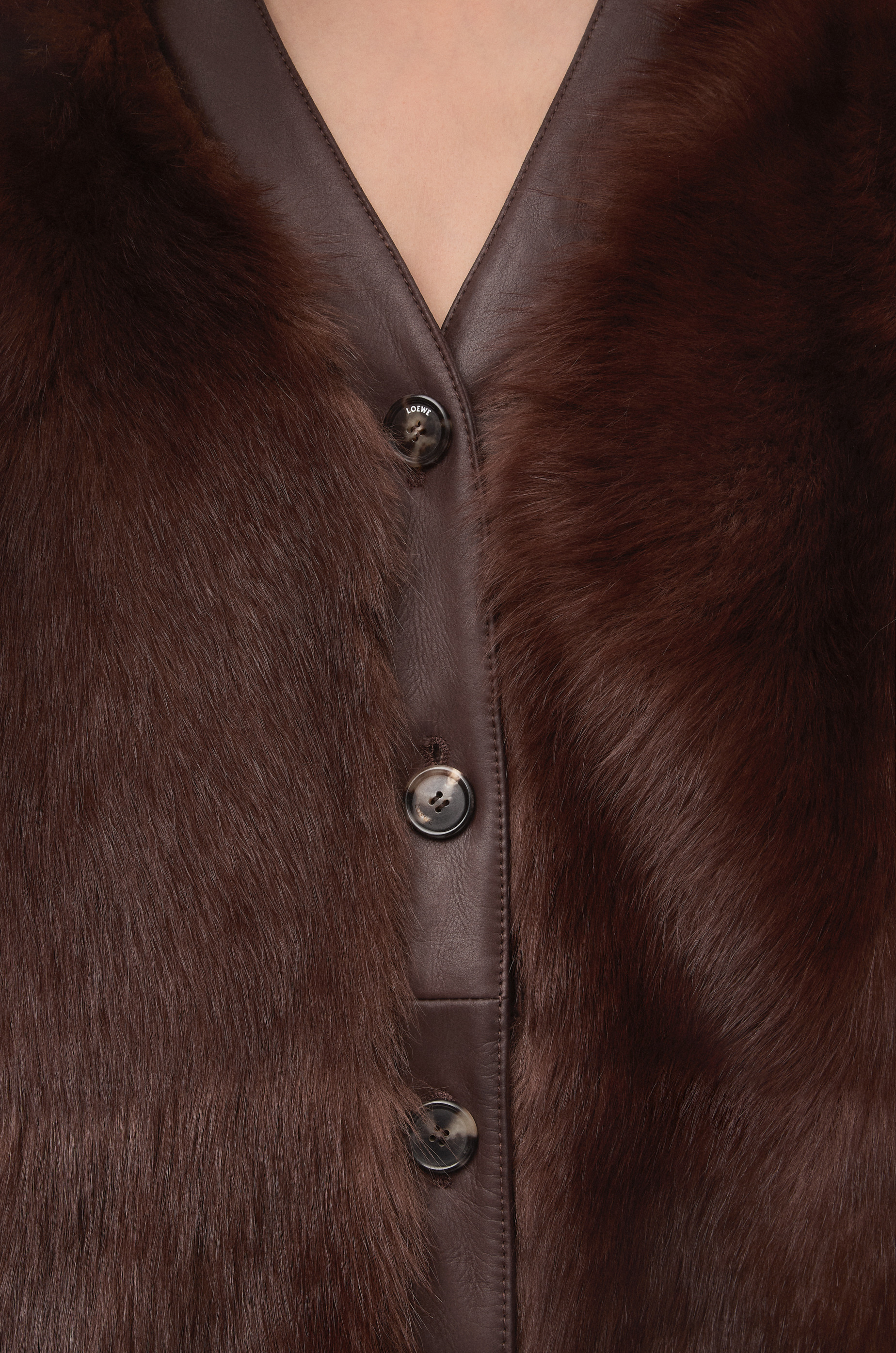 Cardigan in shearling - 5