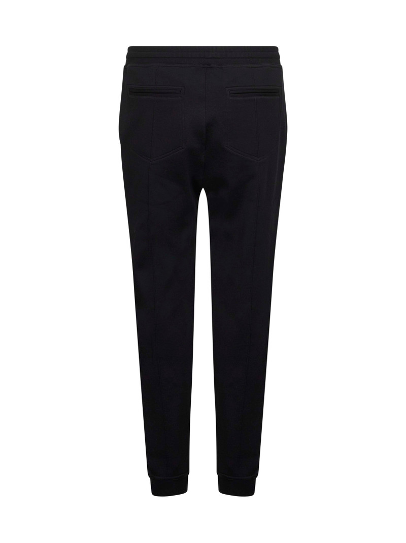 Brunello Cucinelli Black double fleece jogger trousers outlook
