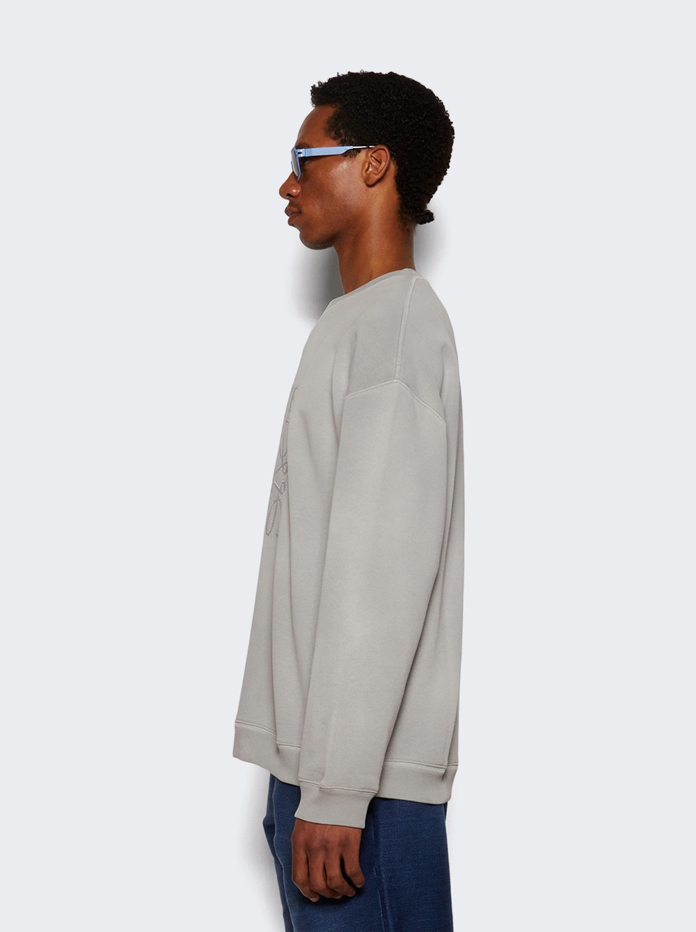 Relaxed Fit Sweatshirt Light Grey - 3