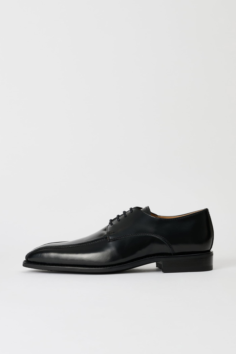 Railway Shoe Glazed Black Leather 1