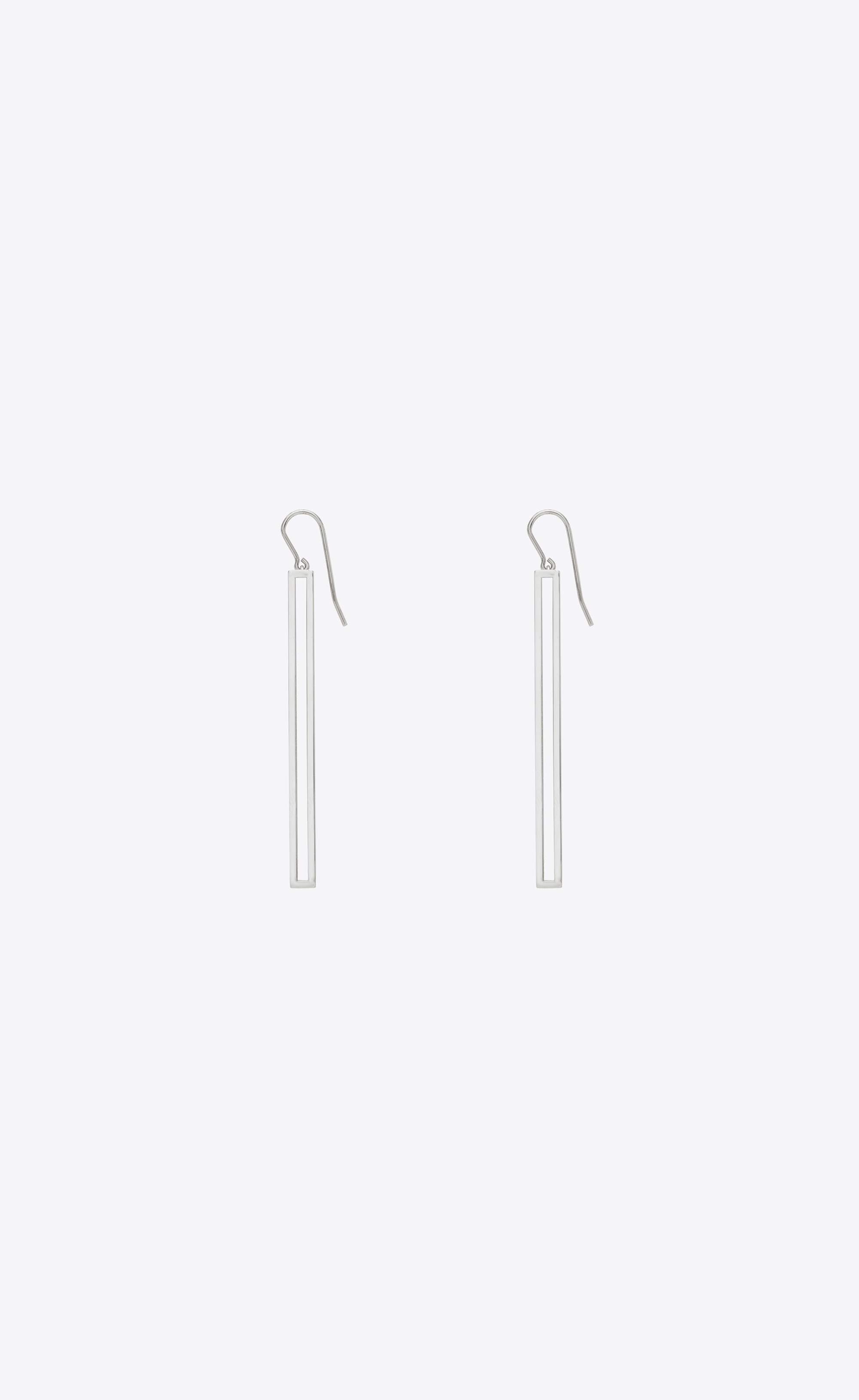 square hoop earrings in metal - 2