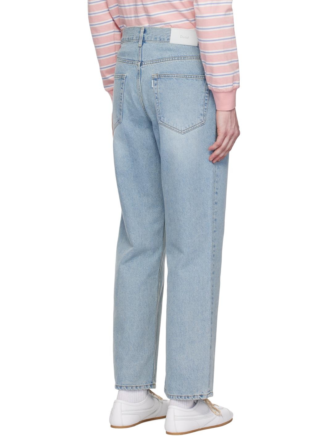 Blue Low Rise Loose Jeans - 3