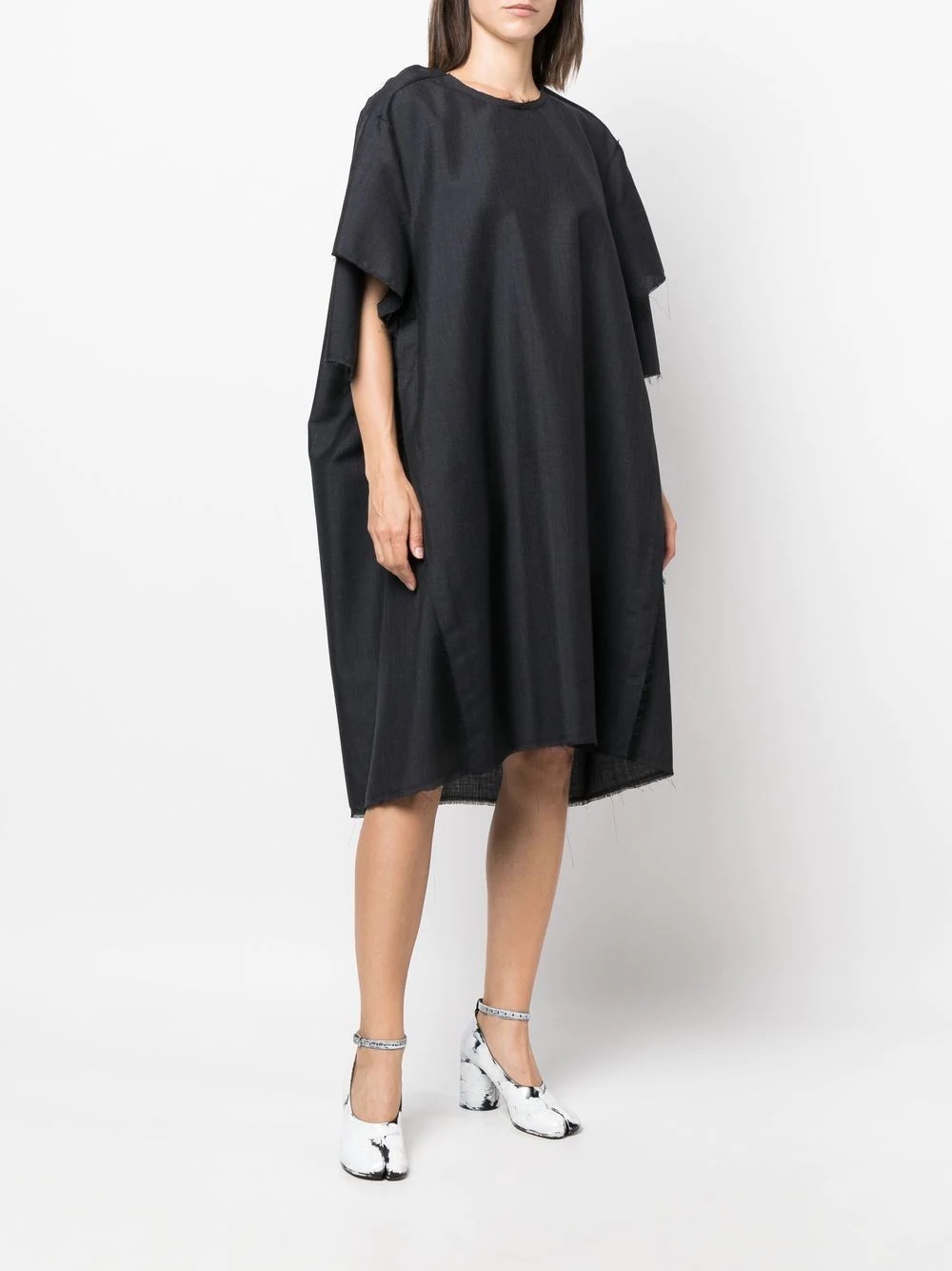 raw-cut oversize dress - 3