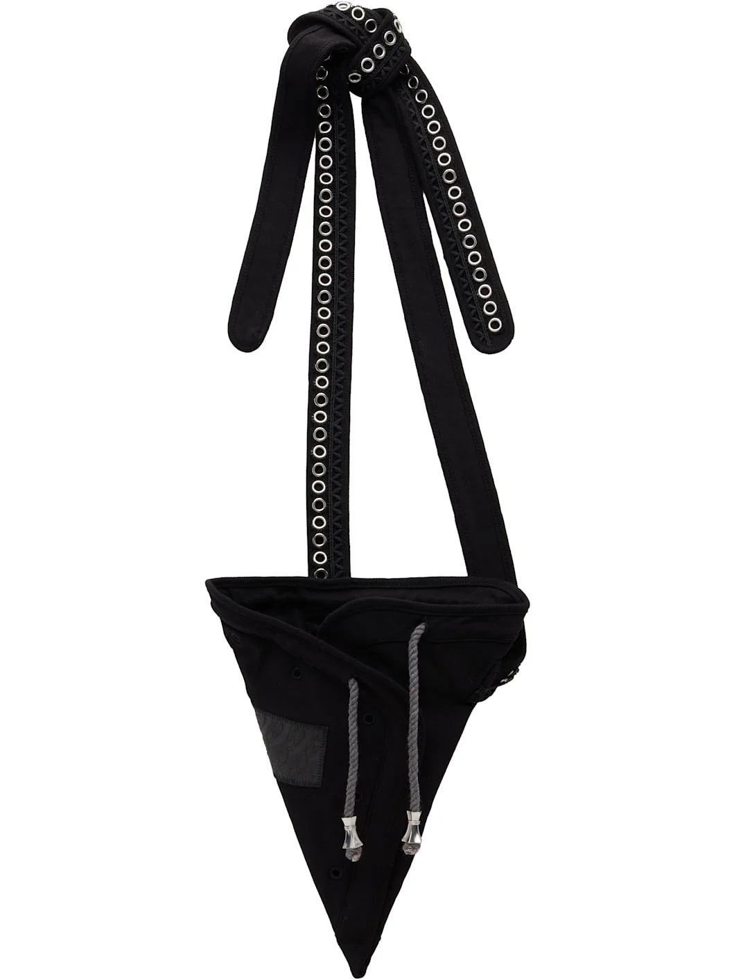 Black Hatha Jersey Bag - 1